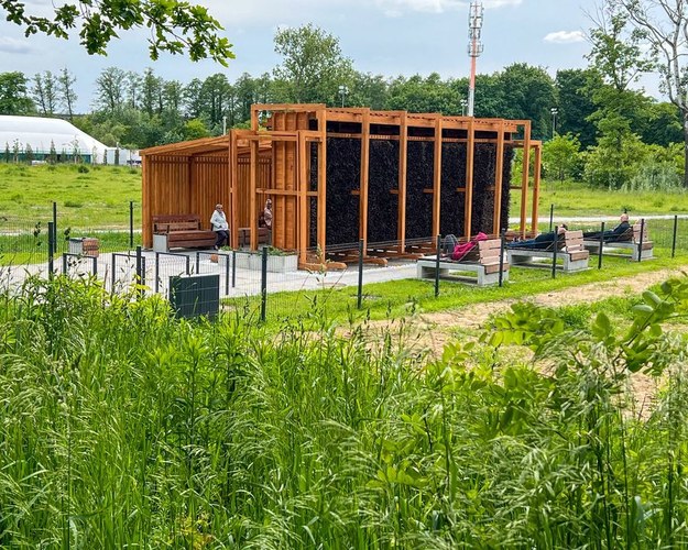 Nowa tężnia na Stawach Jana /lodz.pl /Materiały prasowe