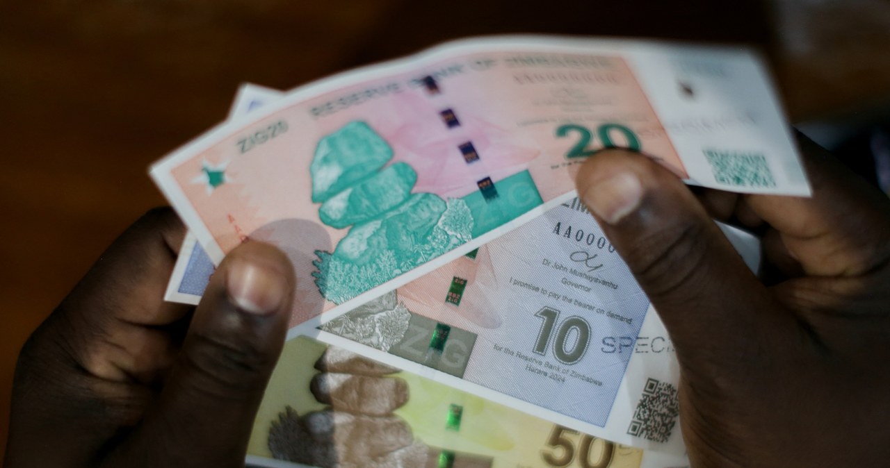 Nowa waluta (ZIG) ma wyprowadzić Zimbabwe z kłopotów. Na razie kraj pogrąża się w kryzysie gospodarczym i żywnościowym /JEKESAI NJIKIZANA / AFP /AFP