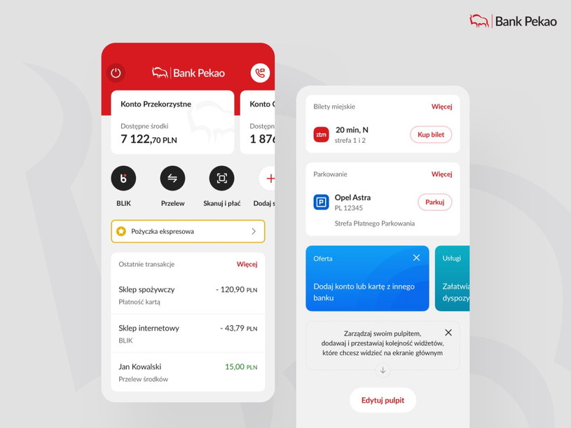 Nowa wersja aplikacji PeoPay ma być jeszcze bardziej int uicyjna i spersonalizowana pod klienta /.