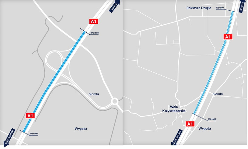 Nowe fragmenty autostrady A1 pod Łodzią gotowe. Ile mają kilometrów?