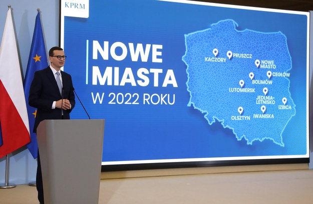 Nowe miasta na mapie Polski /Wojciech Olkuśnik /PAP