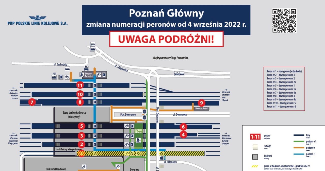 Nowe tablice na dworcu w Poznaniu