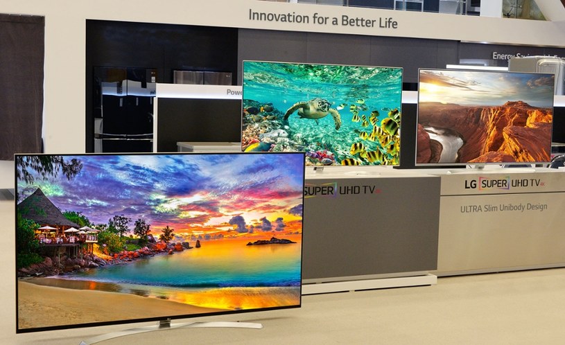 Nowe telewizory LG zaprezentowane podczas targów CES 2016 w Las Vegas /materiały prasowe