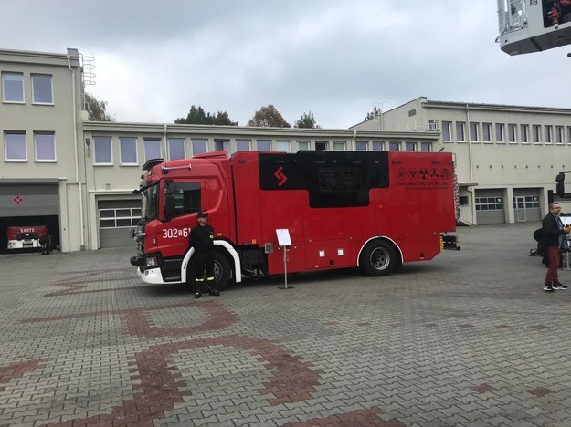 Nowe wozy strażackie w KW PSP w Katowicach /Marcin Buczek /RMF FM