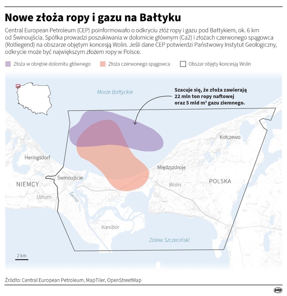 Nowe złoża ropy i gazu na Bałtyku /Michał Czernek /PAP