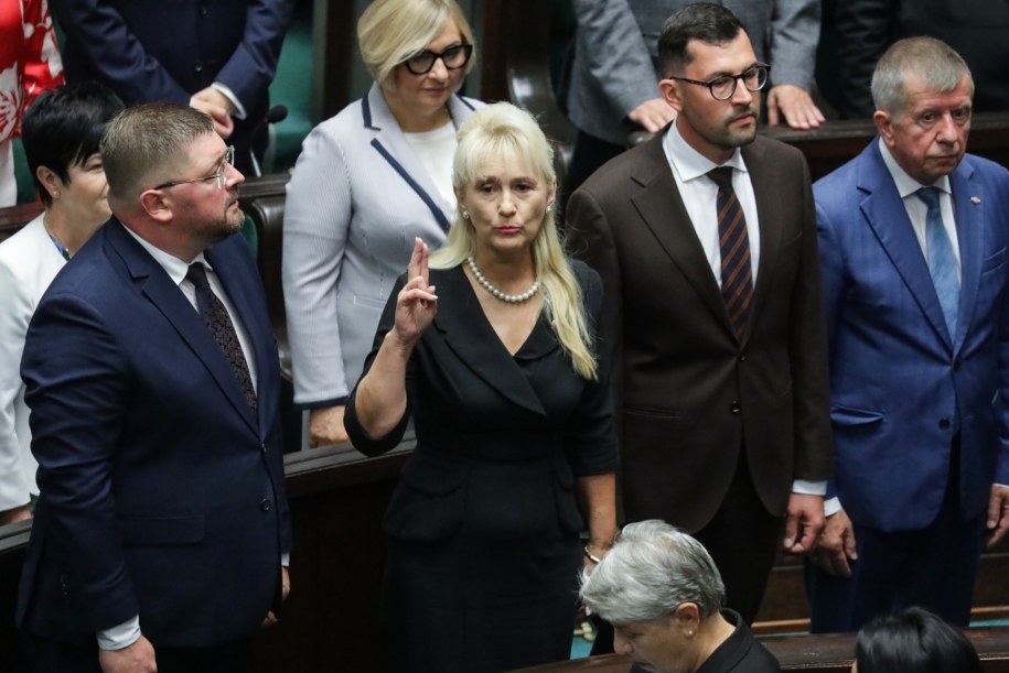 Nowi posłowie PiS - Tomasz Rzymkowski, Bogumiła Olbryś, Marek Subocz i Michał Jach /Tomasz Gzell /PAP