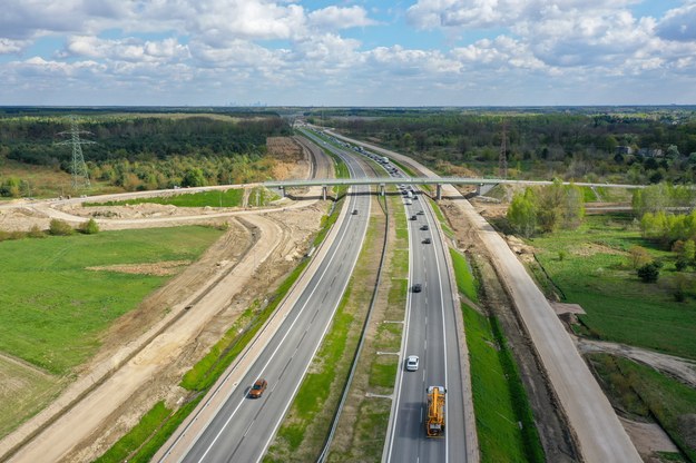 Nowo otwarty ciąg główny trasy S7 na odcinku Lesznowola-Tarczyn. / 	Leszek Szymański    /PAP