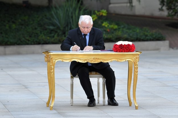 Nowo powołany na stanowisko wicepremiera Jarosław Kaczyński podczas uroczystości w Pałacu Prezydenckim w Warszawie / 	Radek Pietruszka   /PAP