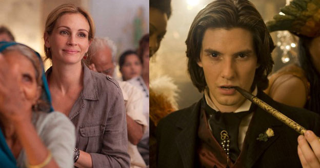 Nowoczesna kobieta - Julia Roberts w "Jedz, módl się, kochaj" i Ben Barnes jako gotycki Dorian Gray /materiały dystrybutora