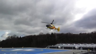Nowoczesne lądowisko na dachu gdańskiego szpitala