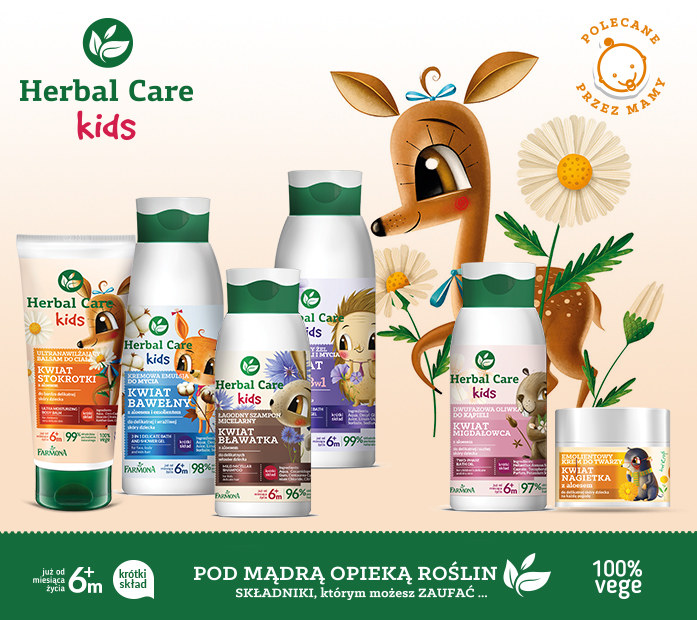 NOWOŚĆ Herbal Care kids - kosmetyki dla delikatnej skóry dzieci /INTERIA.PL/materiały prasowe