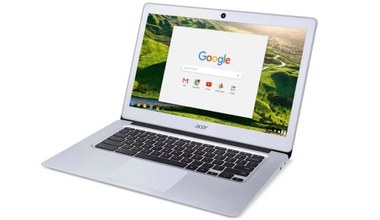 Nowy, aluminiowy Chromebook Acera