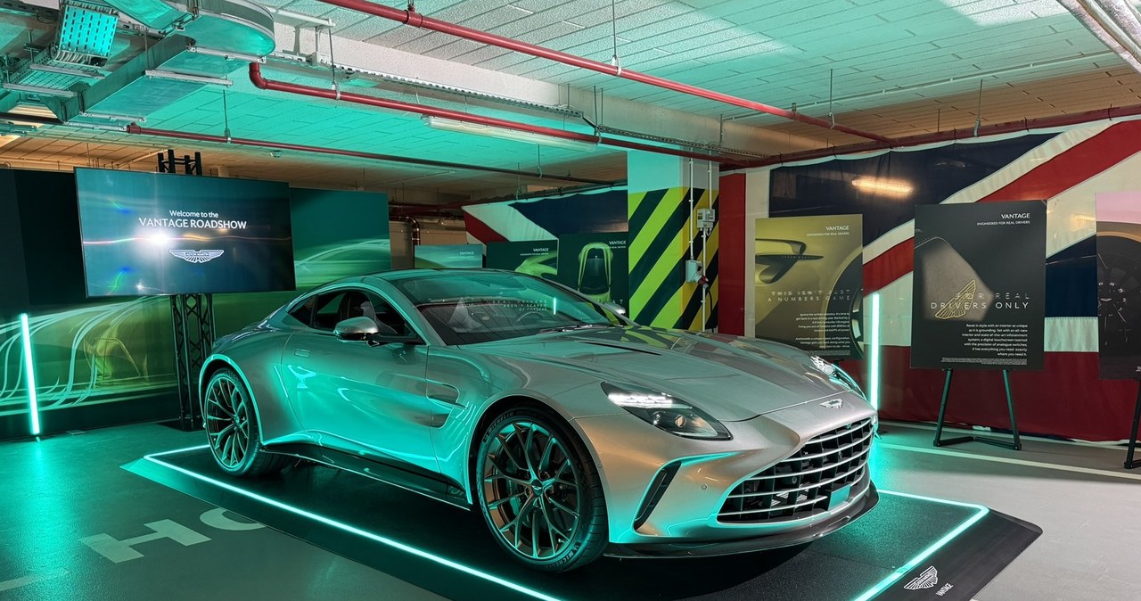 Nowy Aston Martin Vantage oferuje 665 KM i 800 Nm trafiające na tylną oś. Przedstawiciele marki bez kompleksów mówią o konkurencji dla Porsche 911. /Sebastian Kościółek /INTERIA.PL