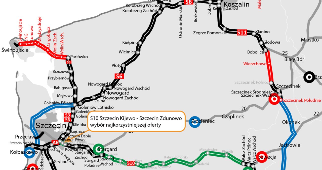 Nowy fragment drogi S10: Szczecin Kijewo - Szczecin Zdunowo /GDDKiA /materiały prasowe