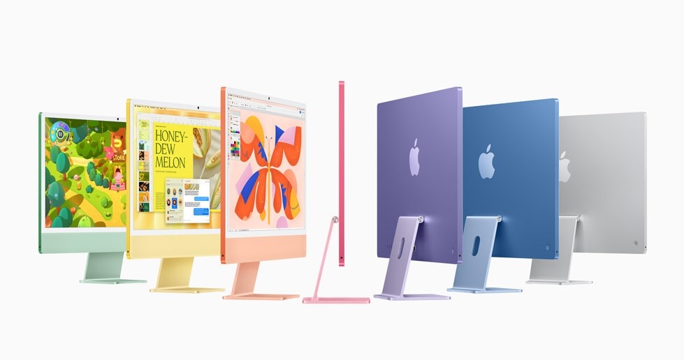 Nowy iMac z czipem M4. /Apple /materiały prasowe