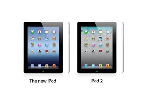 Nowy iPad obok dobrze znanego iPada 2 /materiały prasowe