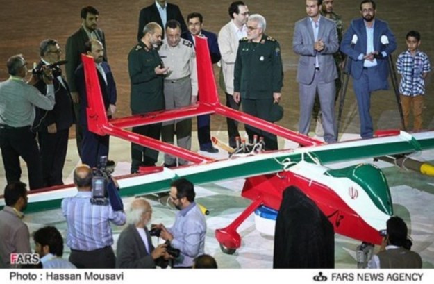 Nowy irański dron.    Fot. Fars News Agency /materiały prasowe