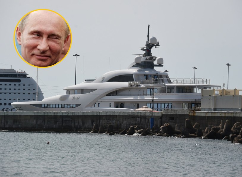 Nowy jacht Putina ma na pokładzie mały model jego ukochanego jachtu Szecherezada, który został zatrzymany we włoskim porcie /East News