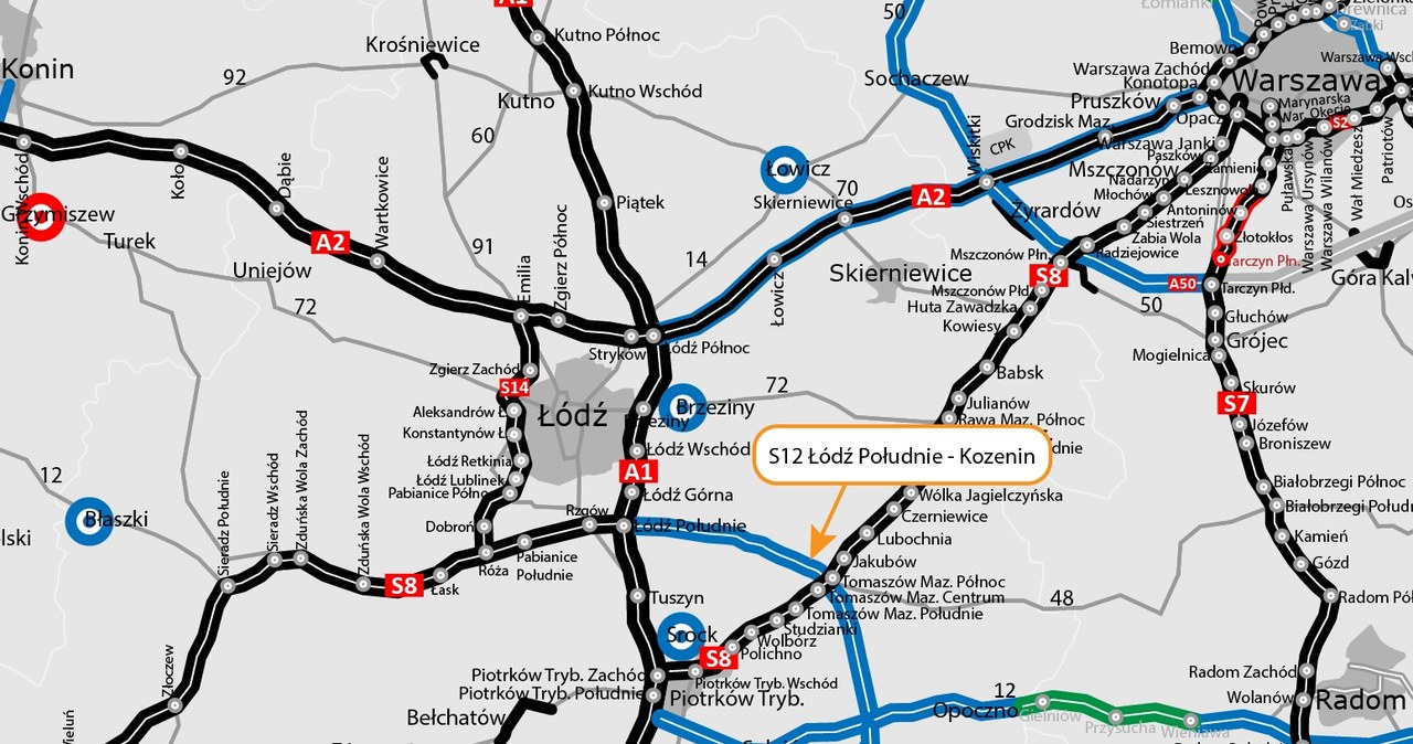 Nowy łącznik drogi S8. Z Wrocławia do Warszawy z pominięciem autostrady A2 /GDDKiA /GDDKiA