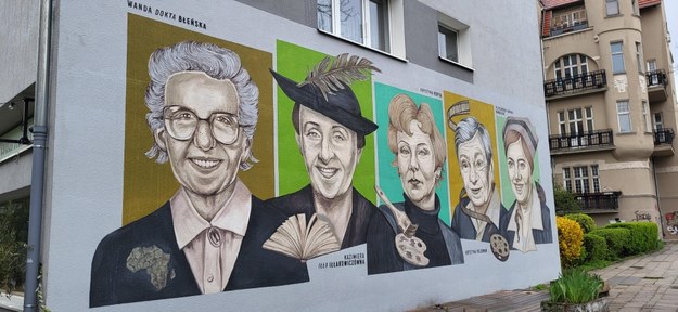 Nowy mural na poznańskich Jeżycach /Beniamin Piłat /RMF FM - reporter
