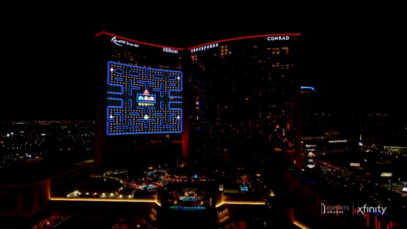 Nowy rekord Guinnessa. Pac-Man zagościł na gargantuicznym ekranie w Las Vegas /materiały prasowe