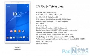 Nowy tablet Sony z ekranem 4K i 6 GB RAM-u?