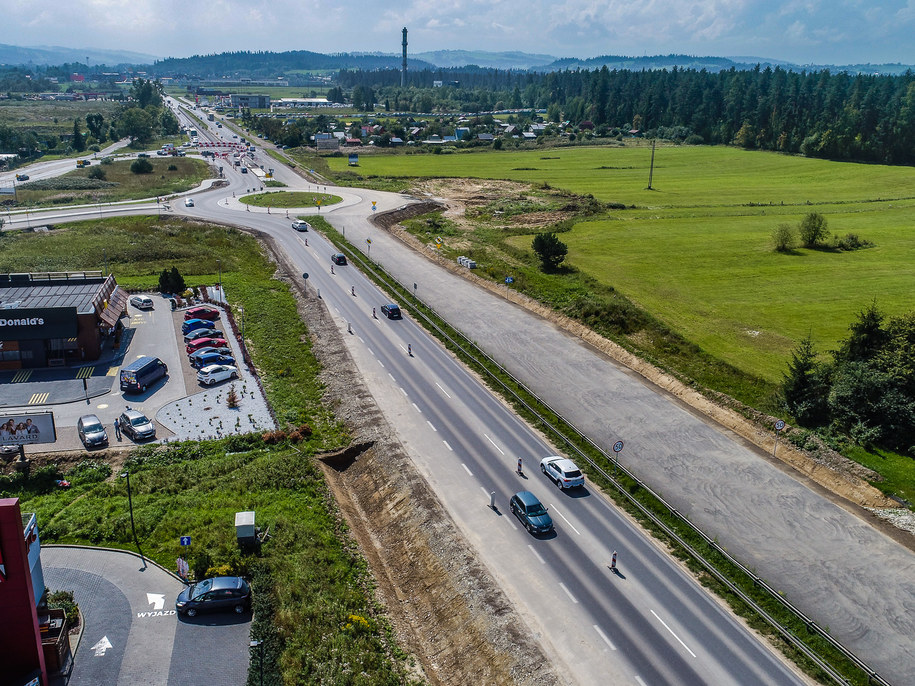 Nowy Targ: Nowe rondo na Zakopiance /GDDKiA Kraków /Materiały prasowe