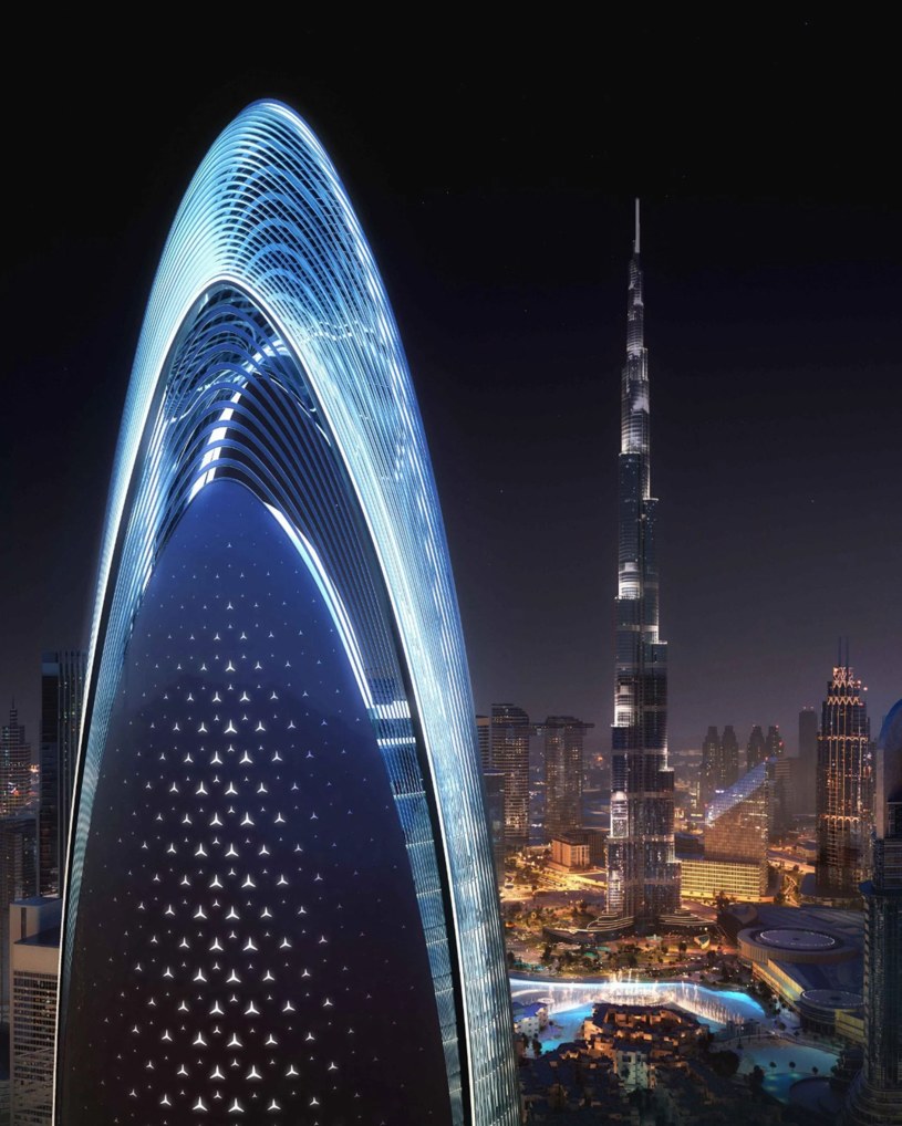 Nowy wieżowiec marki Mercedes-Benz w Dubaju /Mercedes/Binghatti /materiały prasowe