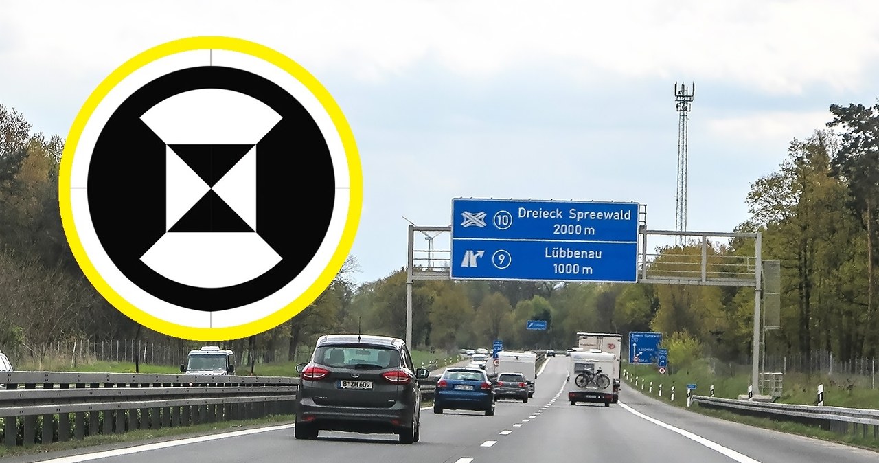 Nowy znak na autostradach. Co oznacza tajemnicza czarna klepsydra? /Getty Images