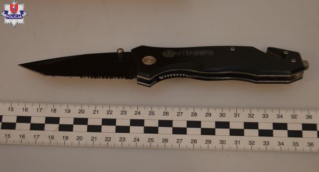 Nóż, którym sprawca ugodził klienta sklepu /policja Zamość  /Policja