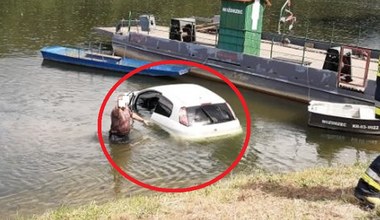 Nozdrzec: mężczyzna pływał na pontonie. Potrącił go Fiat Punto 