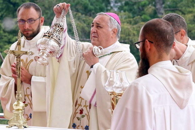 Nuncjusz apostolski w Polsce, abp Salvatore Pennacchio podczas uroczystości Wniebowzięcia Najświętszej Marii Panny /Waldemar Deska /PAP