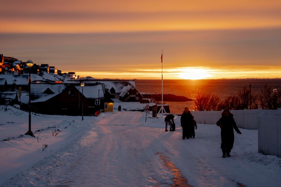 Nuuk na Grenlandii. /MADS CLAUS RASMUSSEN/AFP /PAP/EPA
