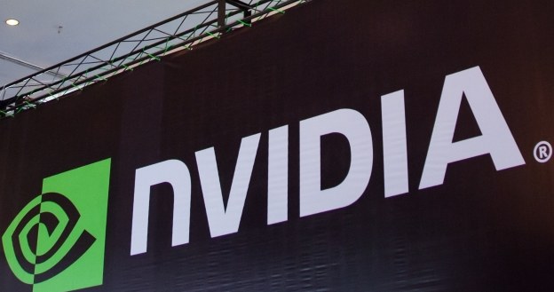 Nvidia - fragment baneru z logotypem firmy /123RF/PICSEL