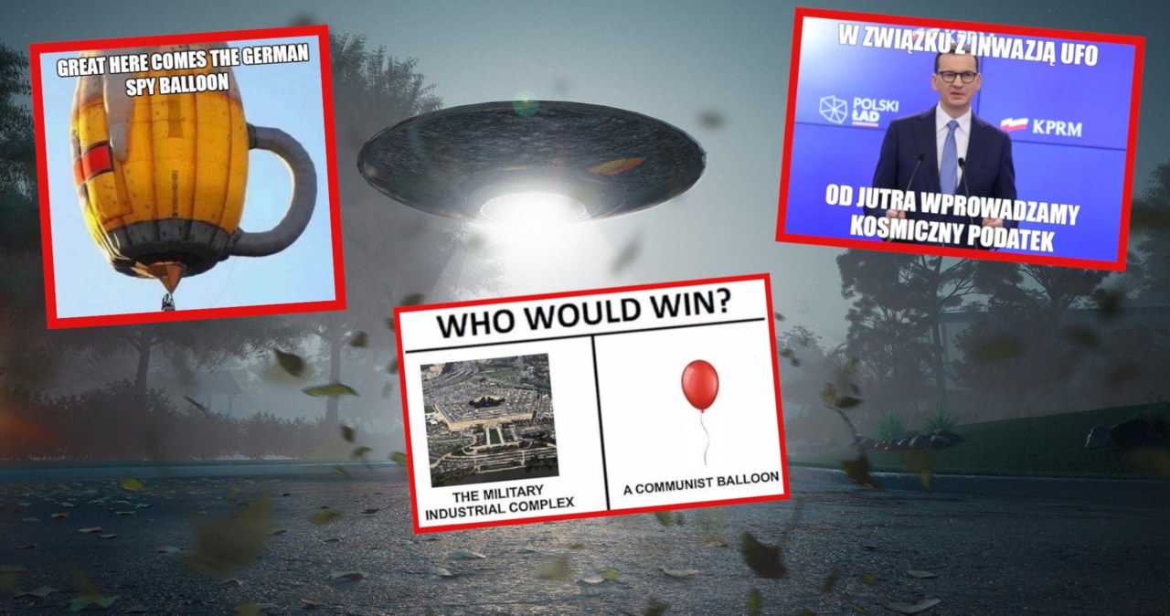 O balonach szpiegujących oraz UFO w Kanadzie i USA, internauci stworzyli masę memów i żartów. Zobacz najlepsze z nich /123RF/PICSEL