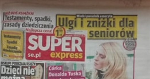 O ciąży Kasi Tusk donosi tabloid "Super Express" /materiał zewnętrzny