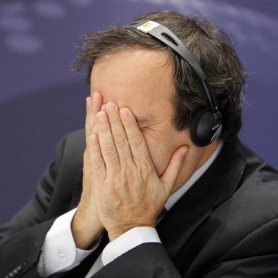 O czym myśli teraz Michel Platini? /AFP