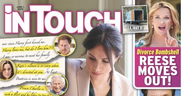 O dzienniku Meghan Markle pisze tygodnik "In Touch" /materiał zewnętrzny