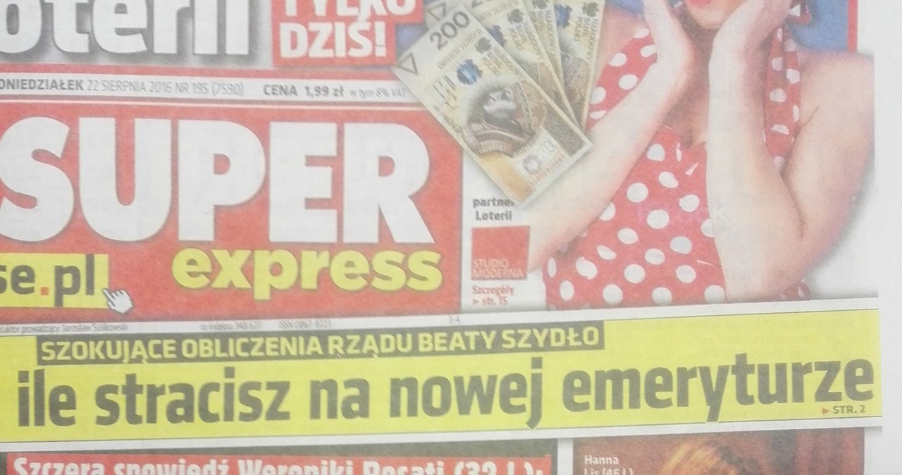 O imprezowym wieczorze Hanny rozpisuje się "Super Express" /Super Express