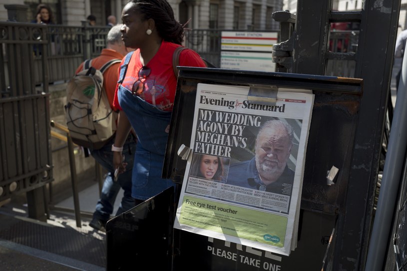 O konflikcie Meghan z ojcem rozpisywała się prasa brytyjska /Richard Baker  /Getty Images