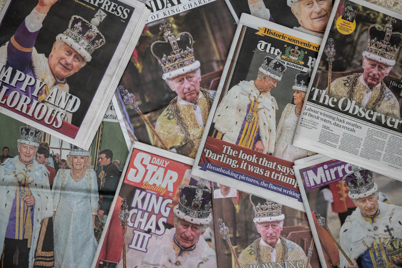 O koronacji króla Karola III mówił cały świat. Tak wyglądały okładki brytyjskiej prasy /Chris J Ratcliffe/Getty Images /Getty Images