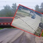 O krok od tragedii na przejeździe kolejowym pod Krakowem [NAGRANIE]