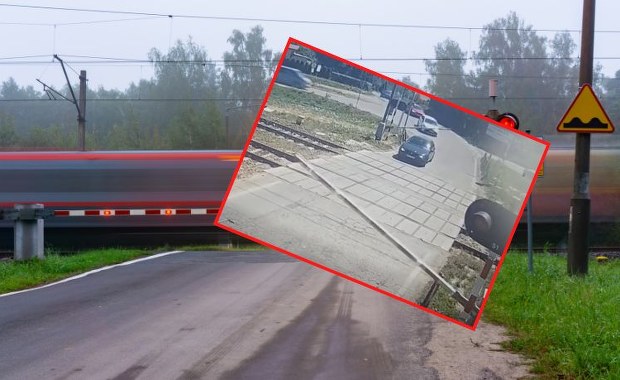 O krok od tragedii na przejeździe kolejowym pod Krakowem [NAGRANIE]