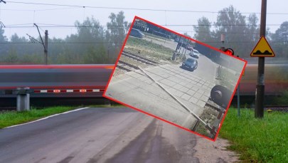 O krok od tragedii na przejeździe kolejowym w Krakowie [NAGRANIE]