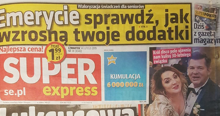 O małżeństwie Martyniuków pisze "Super Express" /Super Express