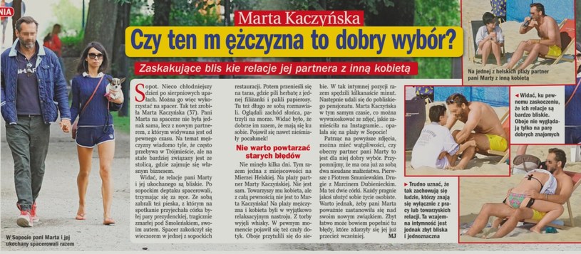 O Marcie Kaczyńskiej i jej przyjacielu napisał tygodnik "Życie na Gorąco" /- /Życie na gorąco