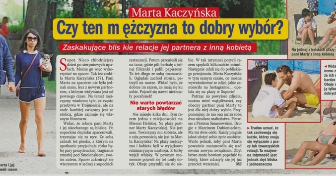 O Marcie Kaczyńskiej i jej przyjacielu napisał tygodnik "Życie na Gorąco" /- /Życie na gorąco