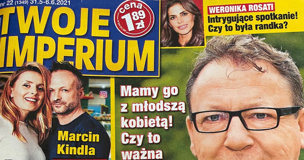 O nowej znajomości Zbigniewa Zamachowskiego donosi "Twoje Imperium" /Okładka "Twojego Imperium"/materiały prasowe /