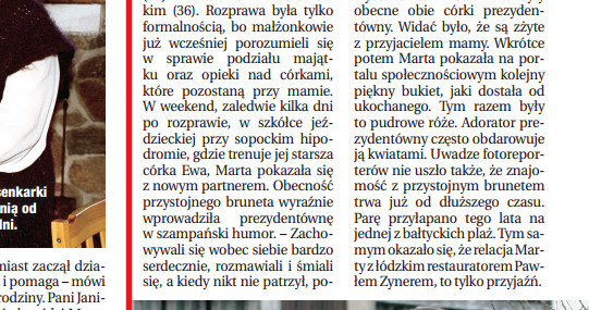 O relacji Kaczyńskiej z tajemniczym mężczyzną rozpisuje się także "Dobry Tydzień" /Dobry Tydzień