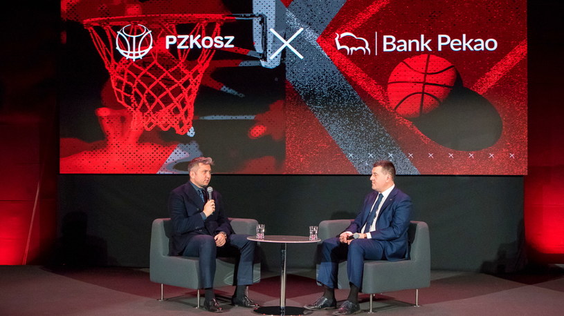 O współpracy sponsorskiej rozmawiali prezes PZKosz Radosław Piesiewicz oraz Leszek Skiba, prezes zarządu Pekao /materiały prasowe